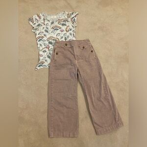 Dusty rose crop pants